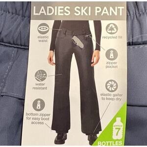 NEW Free Country Softshell Ski Pant Womens Size SmallWind/Water Resistant Gray
